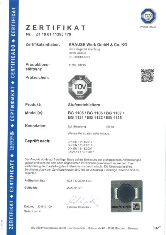 Krause Corda Certificate header