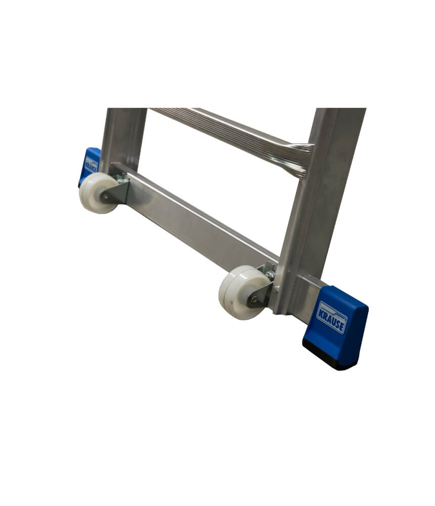 Krause Telescopic Platform Ladder wheels