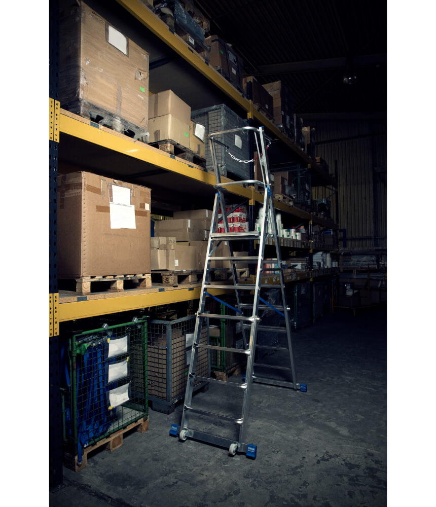 Krause Telescopic Platform Ladder in situ