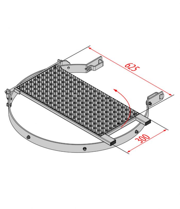 Hymer Fixed Ladder Platform Folding