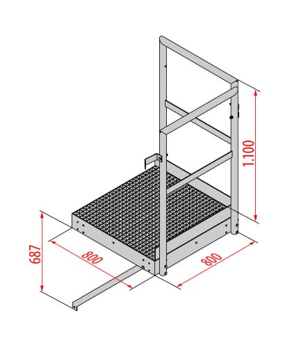 Hymer Fixed Ladder Platform