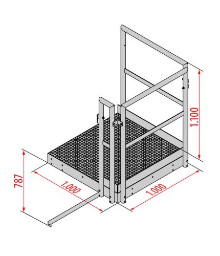 Hymer Fixed Ladder Platform